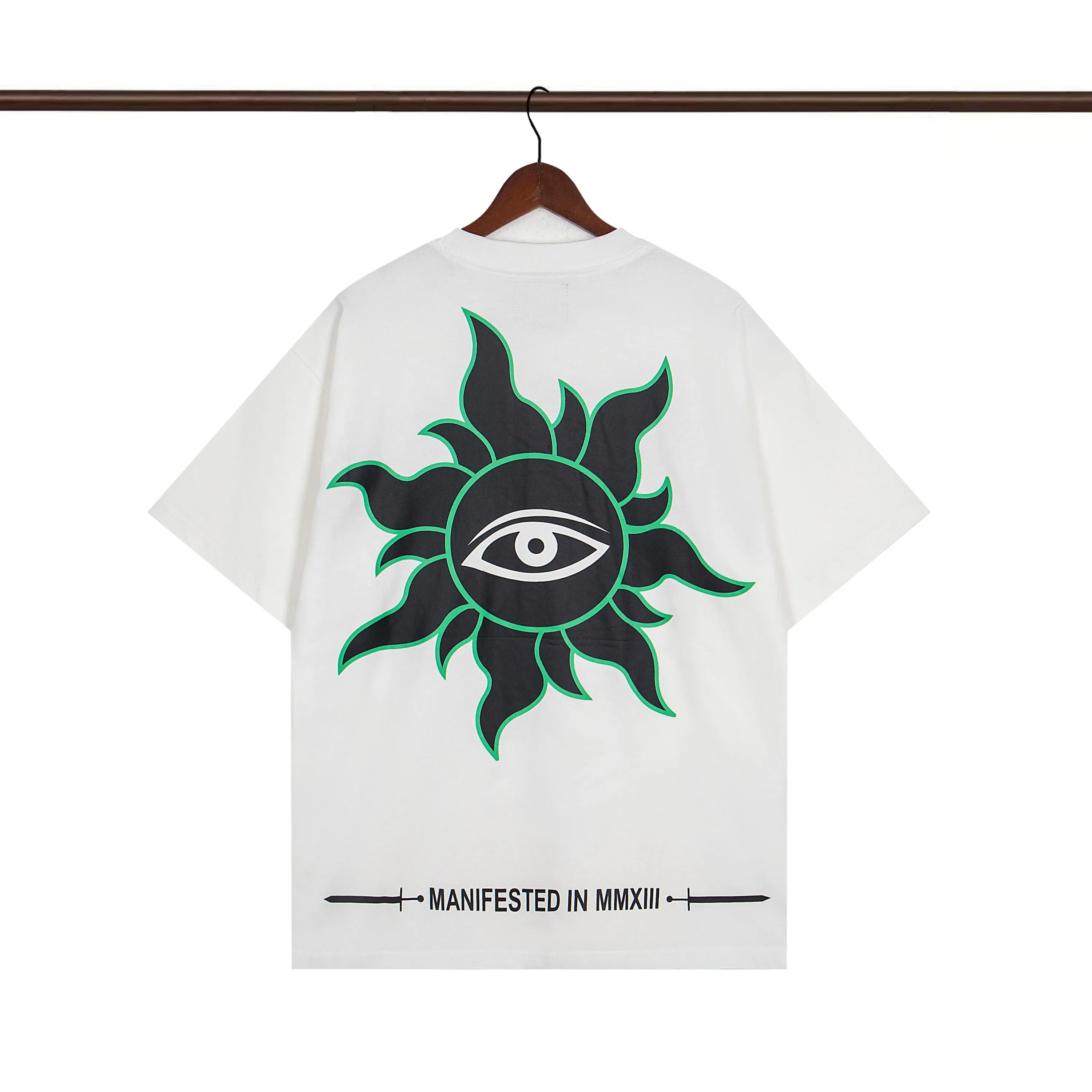 Style number G73 black white P110 Godspeed 25SS retro washed distressed short-sleeved T-shirt loose fit black white S-XL