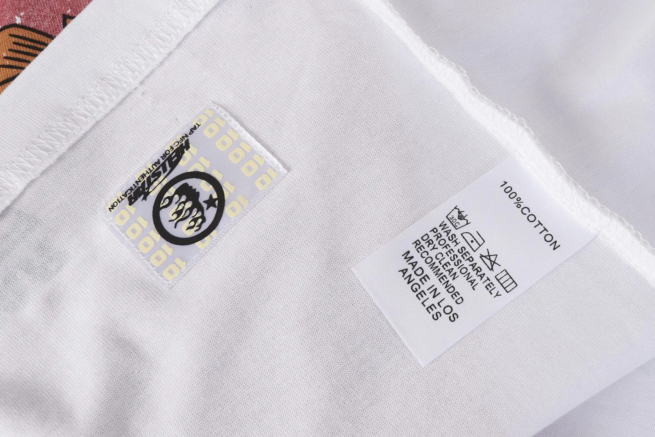 P108 Real-stock Hellstar Cross-border European and American style, street fashion brand pure cotton T-shirt Fabric (fabric): 32 pieces of 240g heavy combed double yarn pure cotton Size (size): S-M- L- X L Color (colour): white 👉