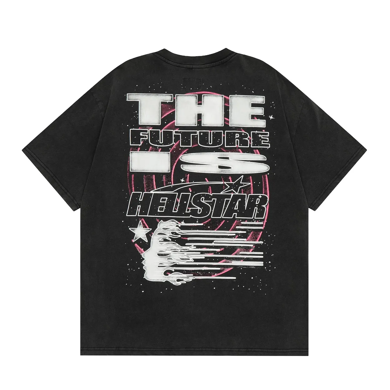 P134 Hellstar Studios Goggles Short Sleeve Tee Shirt Washed Black Short Sleeve T-shirt The new hot beauty trend Hellstar!  Standard beauty and trendy workmanship, original customization (fabric, pattern, printing, hang tag, main mark, etc.), exaggerated style, explosive style, dare to break through tradition, bring adventurous new fashion experience!  YoungBoy, the most popular rapper in the youth circle, has shot a lot of models for him, and celebrities such as Dababy and Swae Lee frequently get dressed!  color: Vintage Black (washed black) size: S, M, L, XL