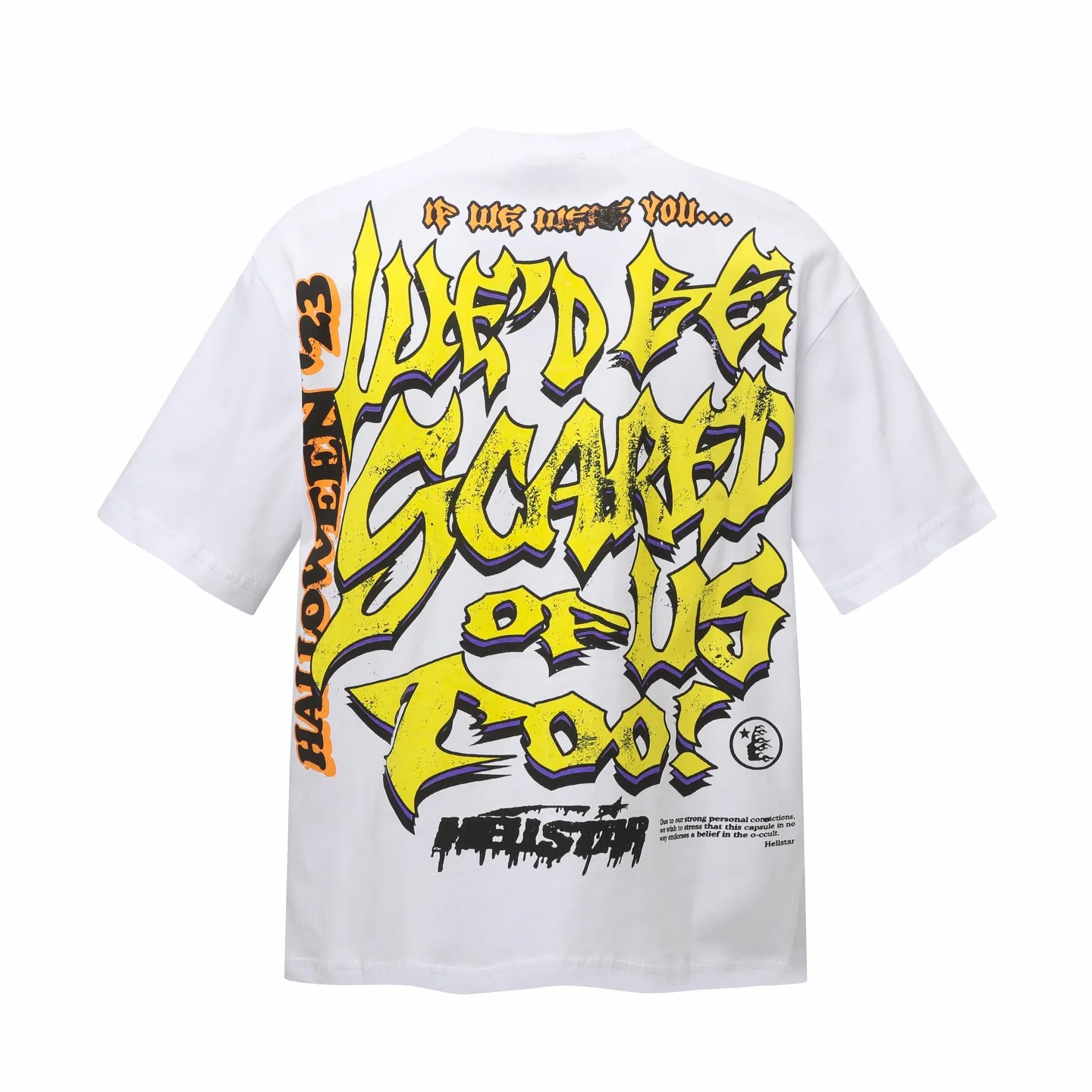 P108 Real-stock Hellstar Cross-border European and American style, street fashion brand pure cotton T-shirt Fabric (fabric): 32 counts of 240g heavy combed double yarn pure cotton Size (size): S-M- L- X L Color (colour): White 👉 👉