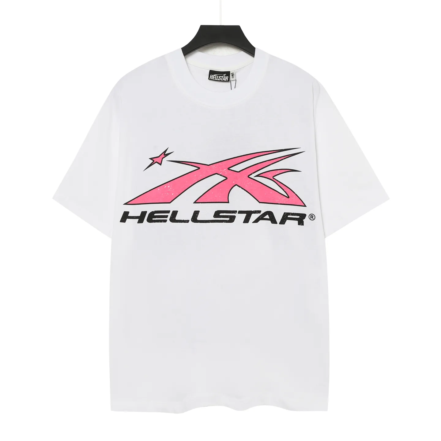 P108 Real-stock Hellstar Cross-border European and American style, street fashion brand pure cotton T-shirt Fabric (fabric): 32 counts of 240g heavy combed double yarn pure cotton Size (size): S-M- L- X L Color (colour): White 👉 👉 👉 👉