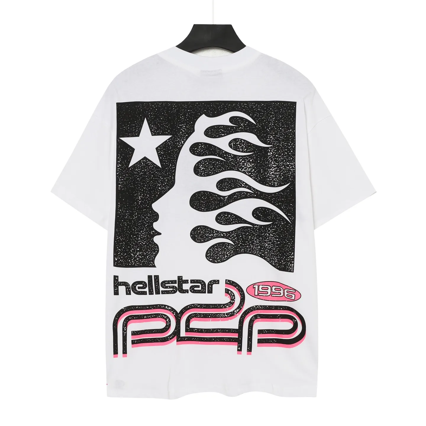 P108 Real-stock Hellstar Cross-border European and American style, street fashion brand pure cotton T-shirt Fabric (fabric): 32 counts of 240g heavy combed double yarn pure cotton Size (size): S-M- L- X L Color (colour): White 👉 👉 👉 👉