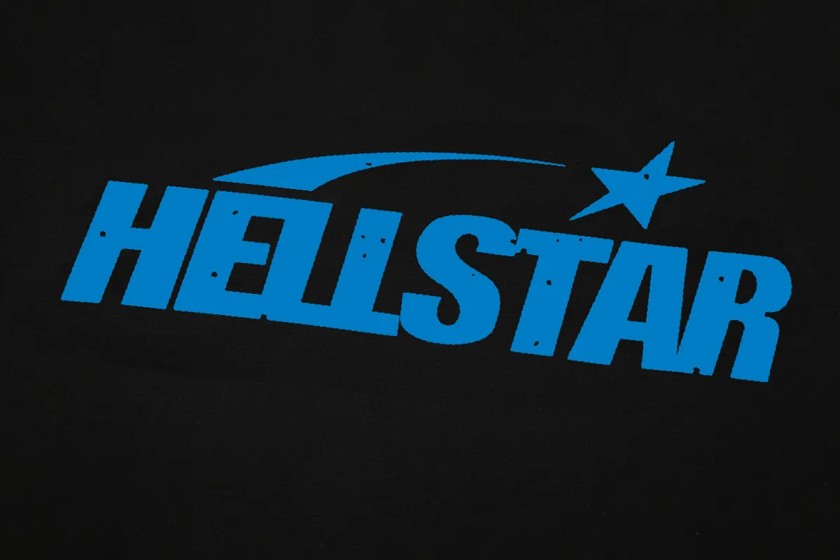9914# P196 Ins American hip-hop trendy brand hellstar letter printed high street loose hooded pullover sweatshirt for men and women Color: Black White Size: S M L XL