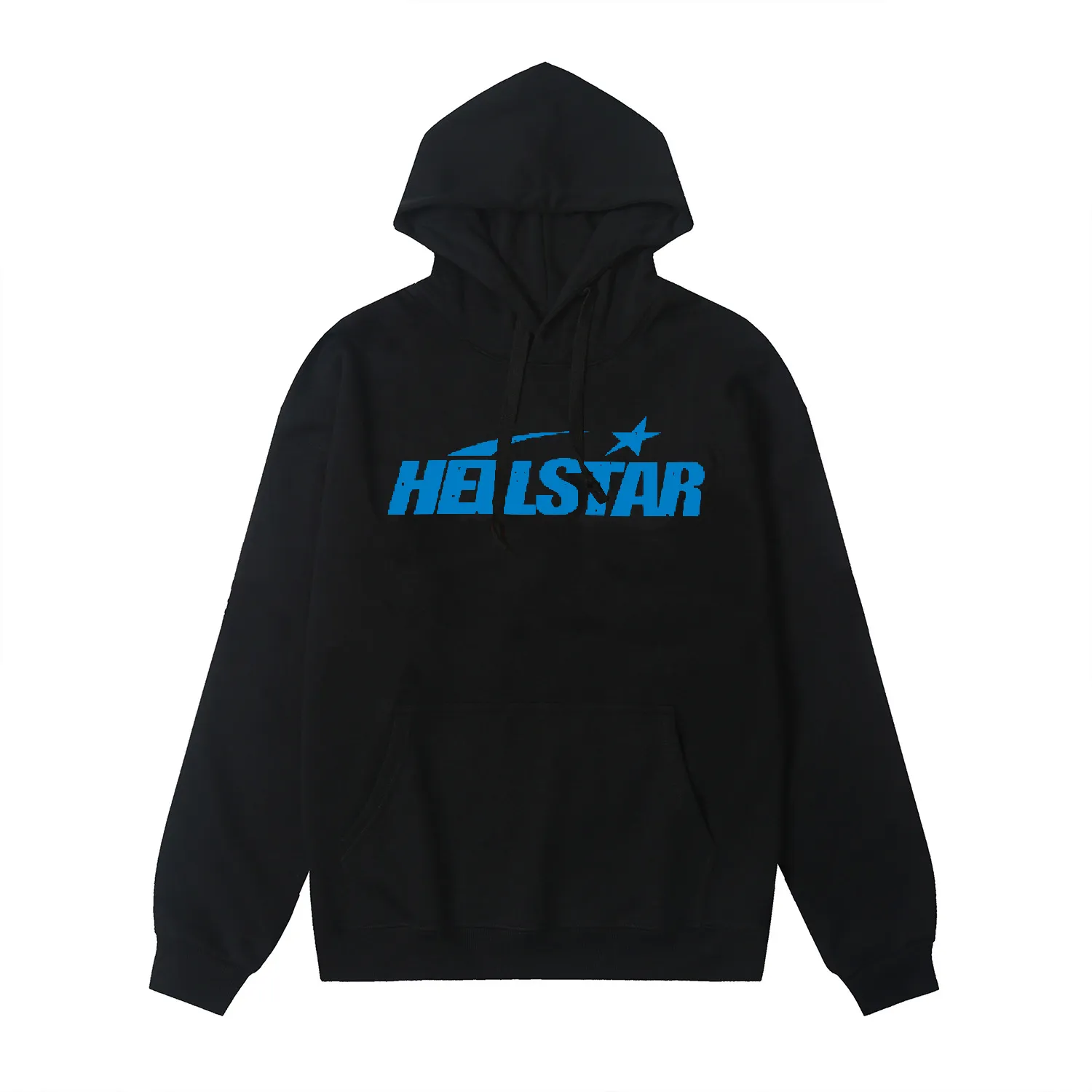 9914# P196 Ins American hip-hop trendy brand hellstar letter printed high street loose hooded pullover sweatshirt for men and women Color: Black White Size: S M L XL
