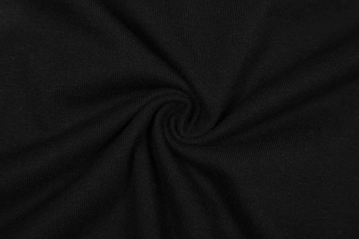 6823# P112 Hellstar American fashion high street pure cotton loose short-sleeved T-shirt Color: Black Size: S M L XL