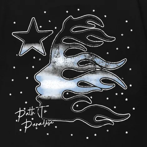 6719# P116 Hellstar American fashion high street pure cotton loose short-sleeved T-shirt Color: Black Size: S M L XL