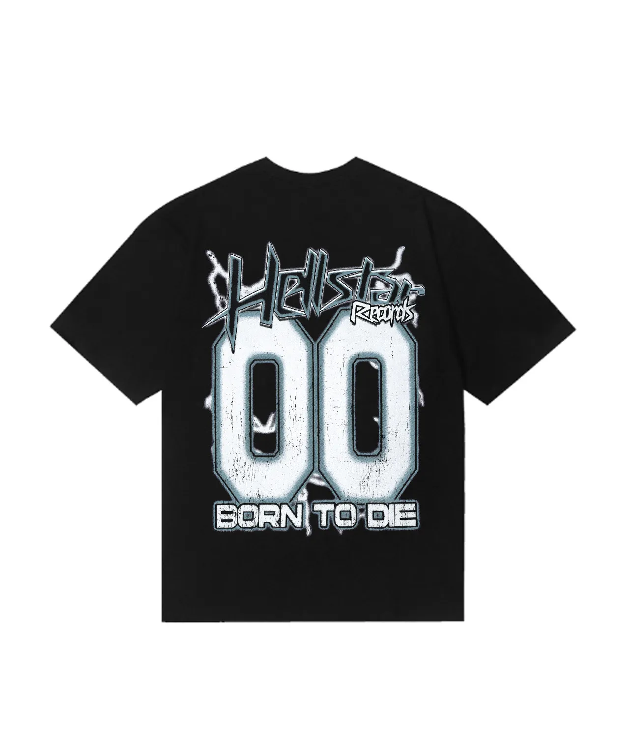 6841# P116 Hellstar American fashion high street pure cotton loose short-sleeved T-shirt Color: White Black Size: S M L XL