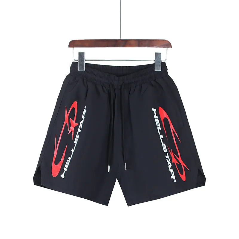 P134 Real shot Hellstar Hellstar casual sports beach shorts Color: Black Size: S M L XL