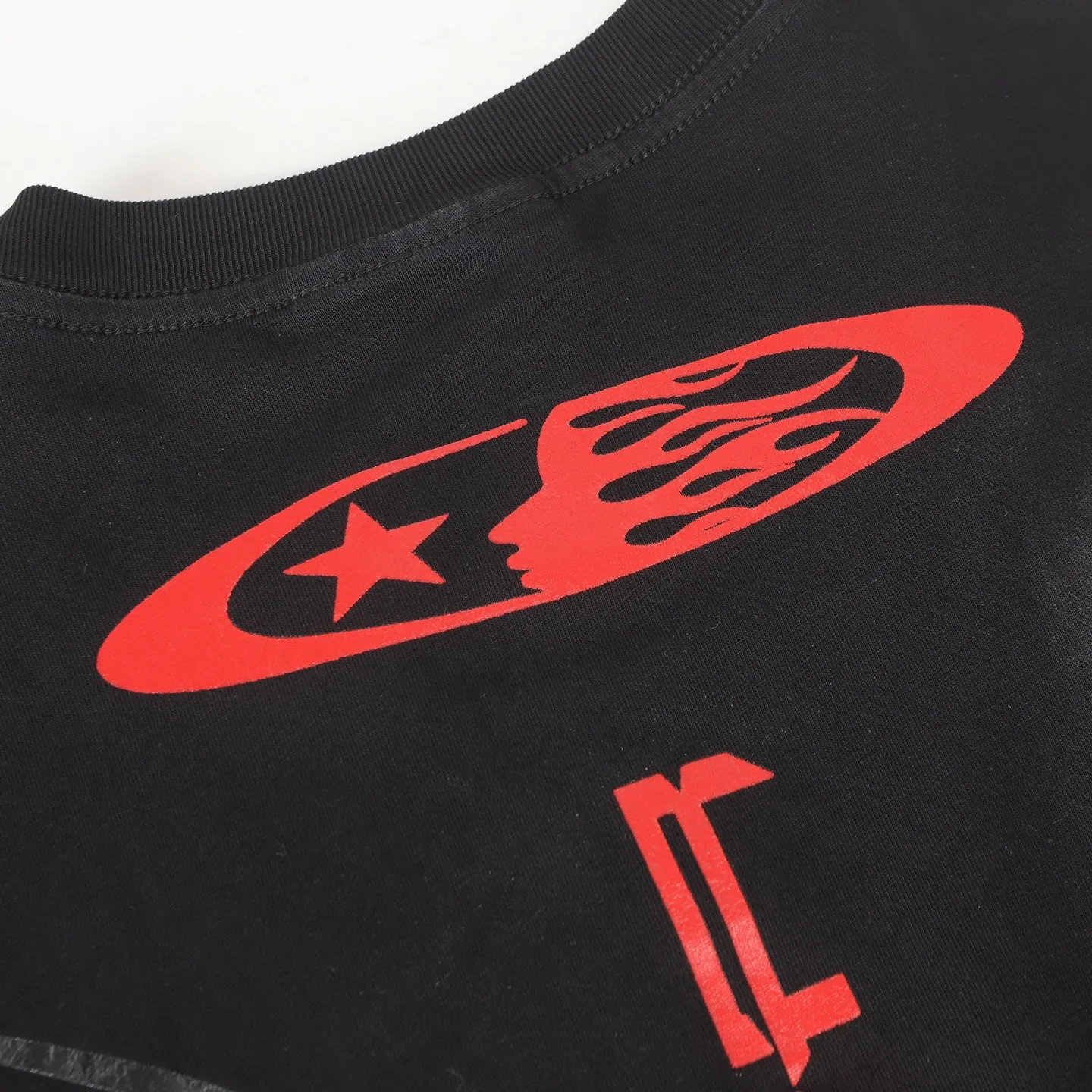 P124 Hellstar Hellstar Cross-border European and American style street fashion brand pure cotton T-shirt Fabric (fabric): 32 counts 250g washed combed double yarn pure cotton Size (size): S-M- L- X L Color (colour): Washed black (spray Ma Liu)