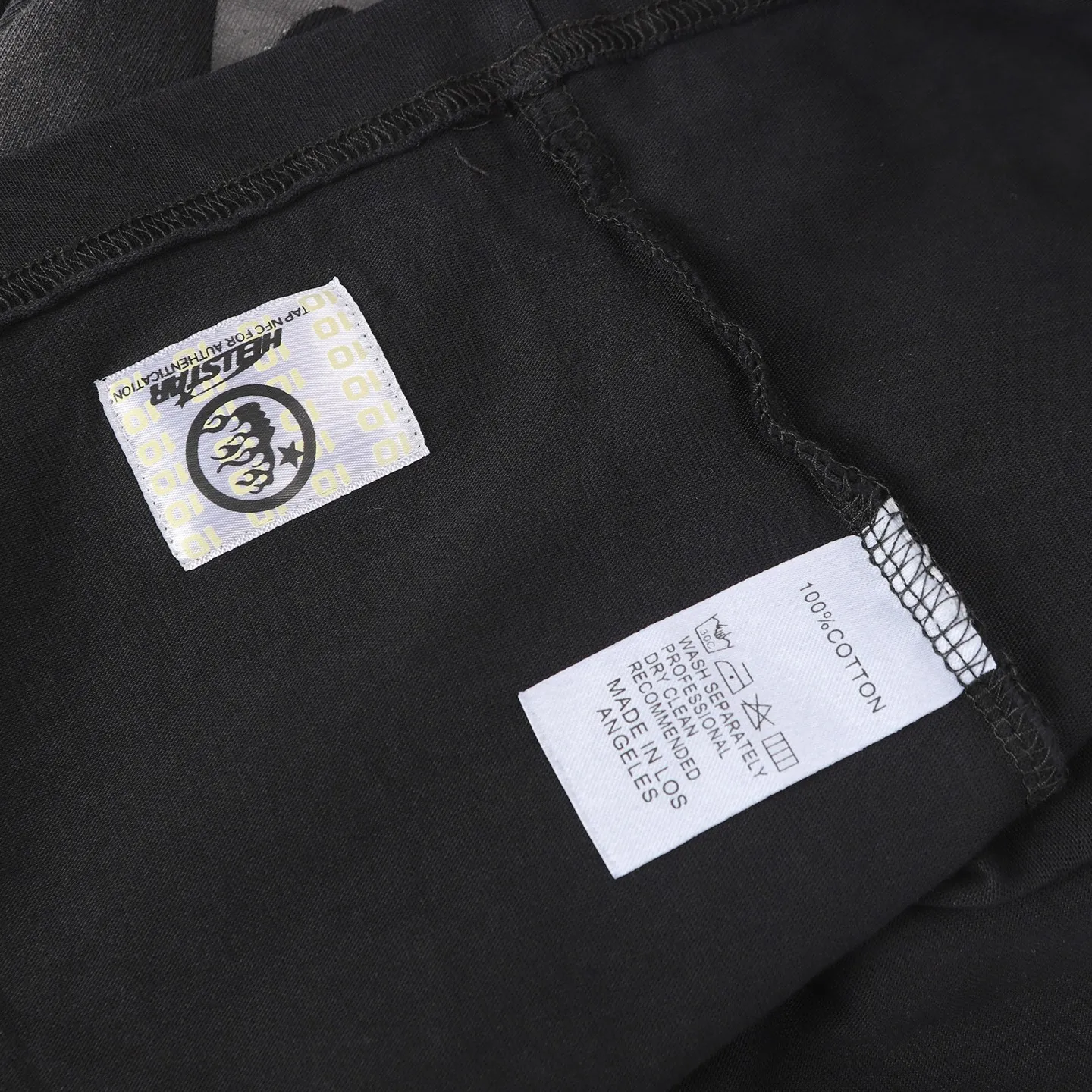 P124 Hellstar Hellstar Cross-border European and American style street fashion brand pure cotton T-shirt Fabric (fabric): 32 counts 250g washed combed double yarn pure cotton Size (size): S-M- L- X L Color (colour): Washed black (spray Ma Liu)