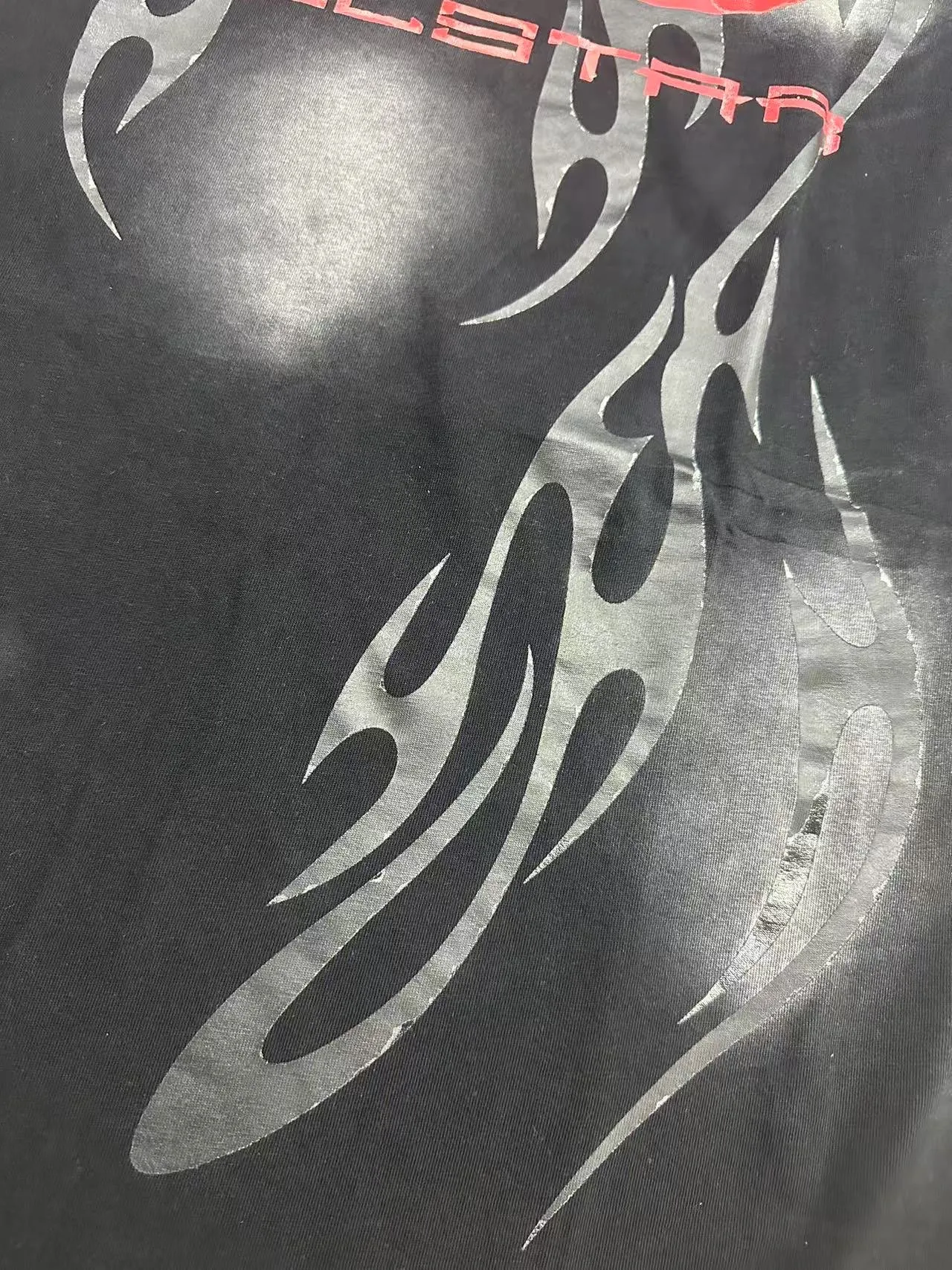 P124 Hellstar Hellstar Cross-border European and American style street fashion brand pure cotton T-shirt Fabric (fabric): 32 counts 250g washed combed double yarn pure cotton Size (size): S-M- L- X L Color (colour): Washed black (spray Ma Liu)