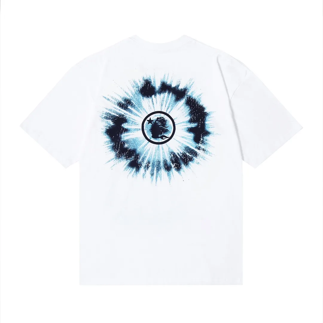 6633# P112 Hellstar American fashion high street pure cotton loose short-sleeved T-shirt Color: White Black Size: S M L XL