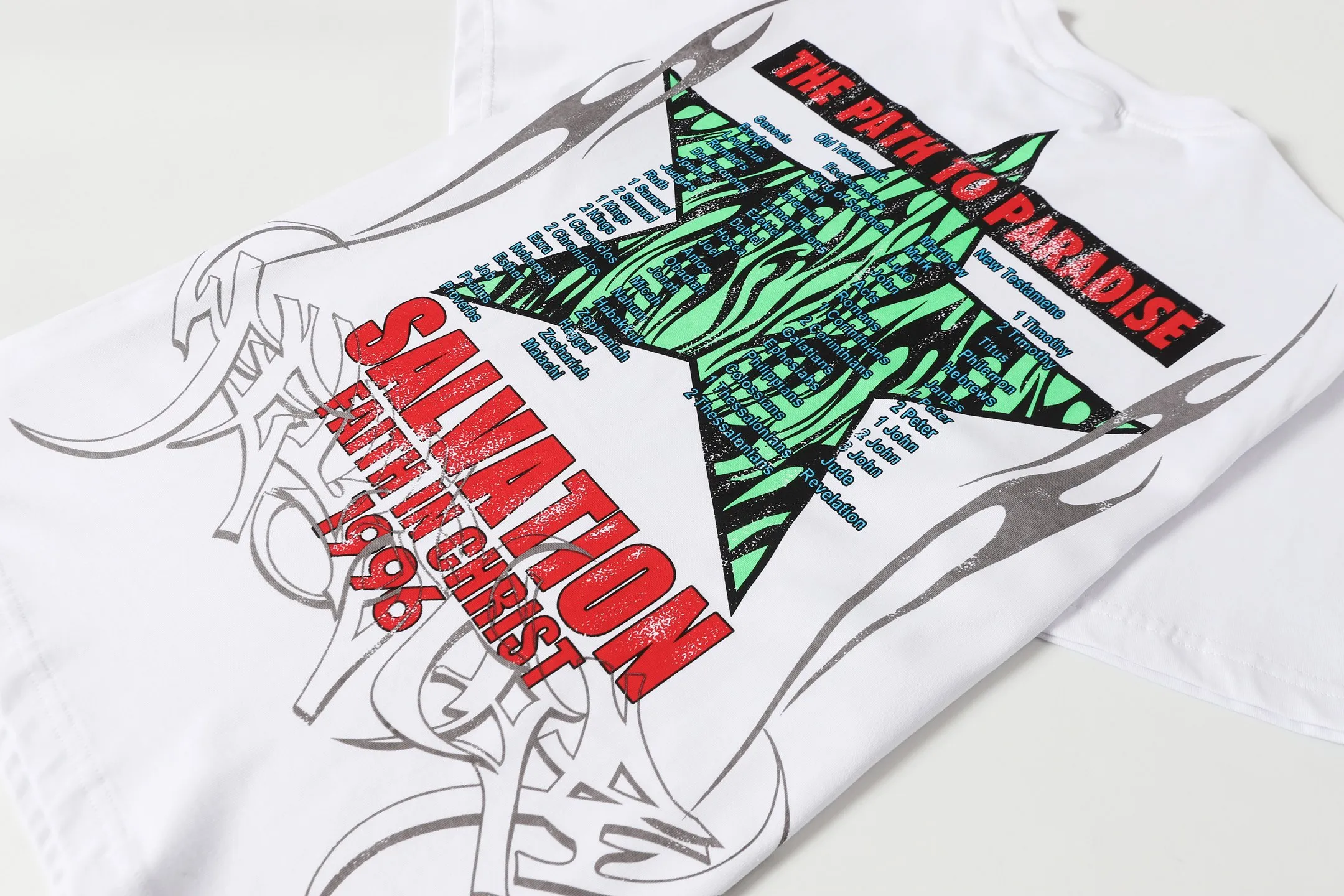 P108 Real-stock Hellstar Cross-border European and American style, street fashion brand pure cotton T-shirt Fabric (fabric): 32 pieces of 240g heavy combed double yarn pure cotton Size (size): S-M- L- X L Color (colour): white