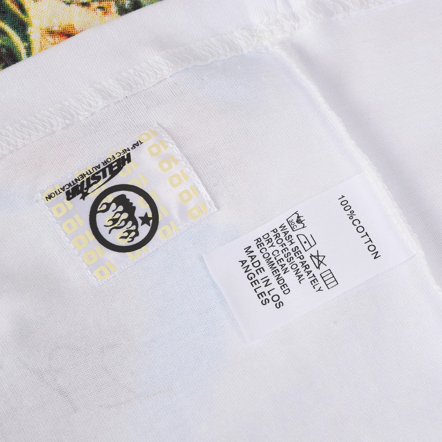 P108 Real-stock Hellstar Cross-border European and American style, street fashion brand pure cotton T-shirt Fabric (fabric): 32 pieces of 240g heavy combed double yarn pure cotton Size (size): S-M- L- X L Color (colour): white