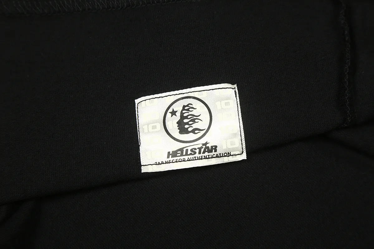 6691# P112 Hellstar American fashion high street pure cotton loose short-sleeved T-shirt Color: White Black Size: S M L XL