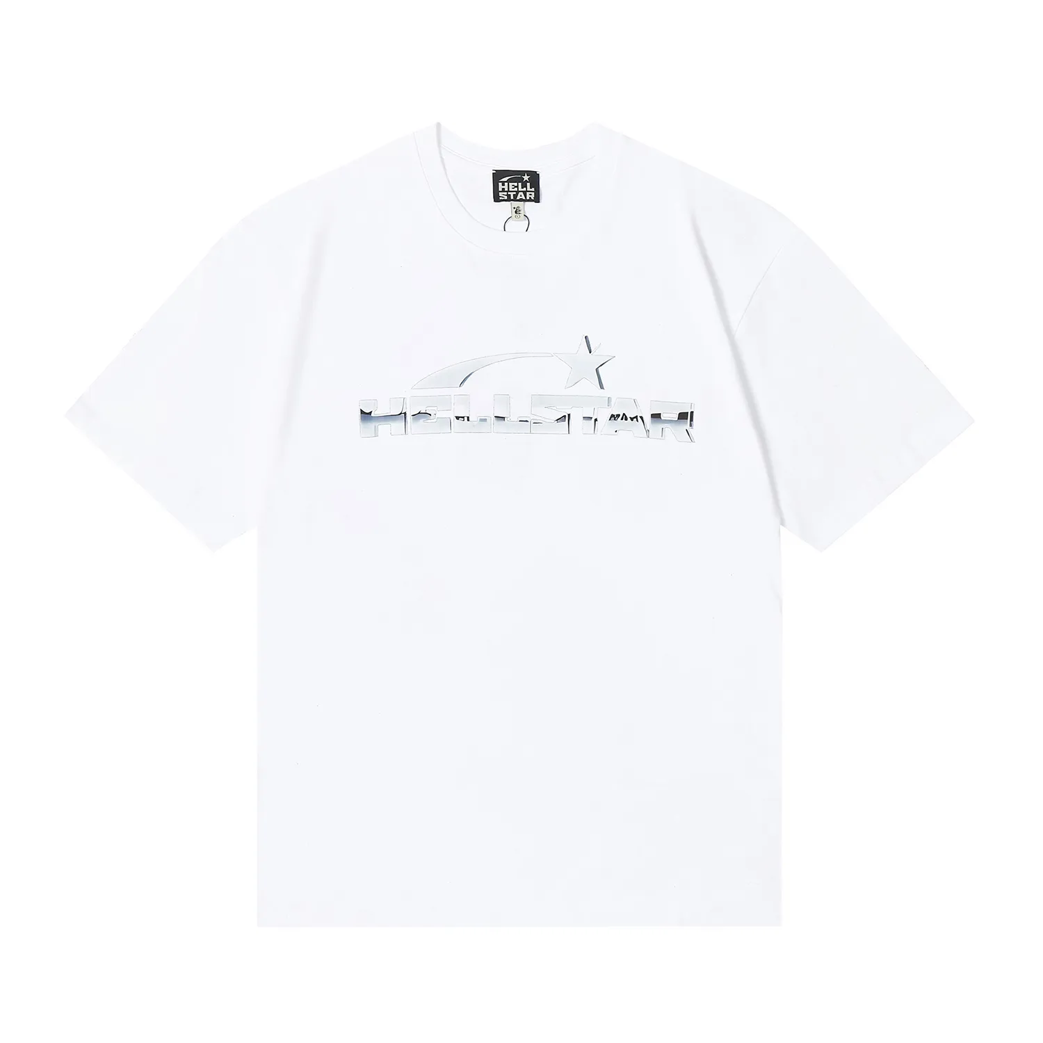 6691# P112 Hellstar American fashion high street pure cotton loose short-sleeved T-shirt Color: White Black Size: S M L XL