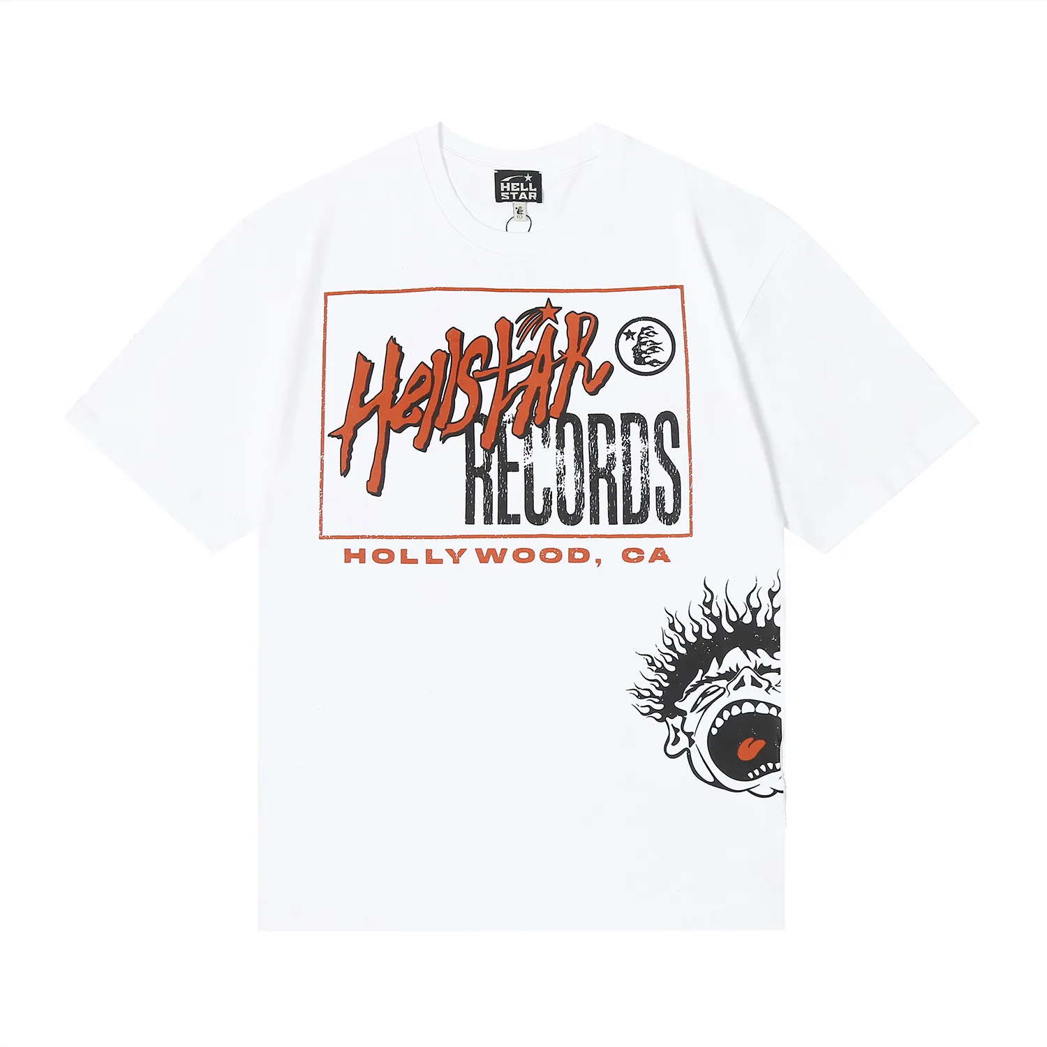 6684# P116 Hellstar American fashion high street pure cotton loose short-sleeved T-shirt Color: White Black Apricot Code Number: S M L XL