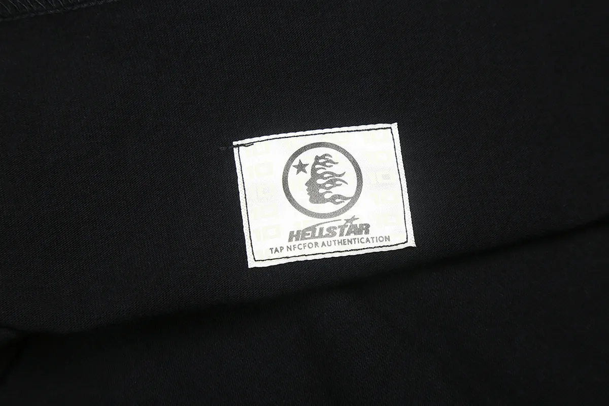 6661# P116 Hellstar American fashion high street pure cotton loose short-sleeved T-shirt Color: White Black Size: S M L XL