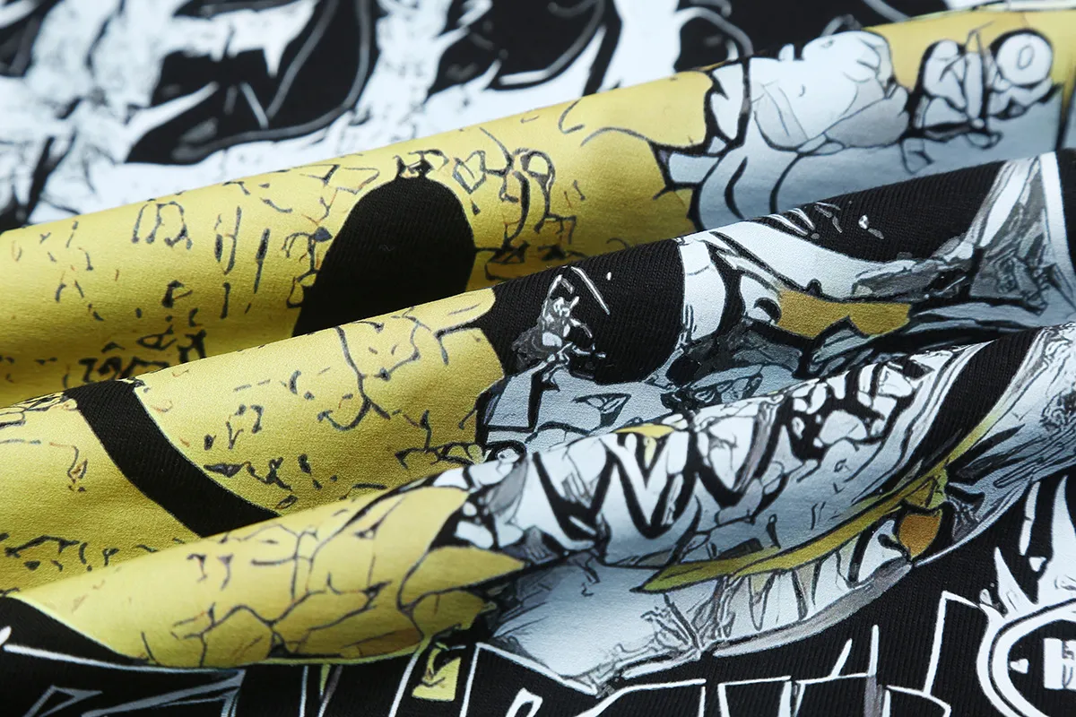 6661# P116 Hellstar American fashion high street pure cotton loose short-sleeved T-shirt Color: White Black Size: S M L XL