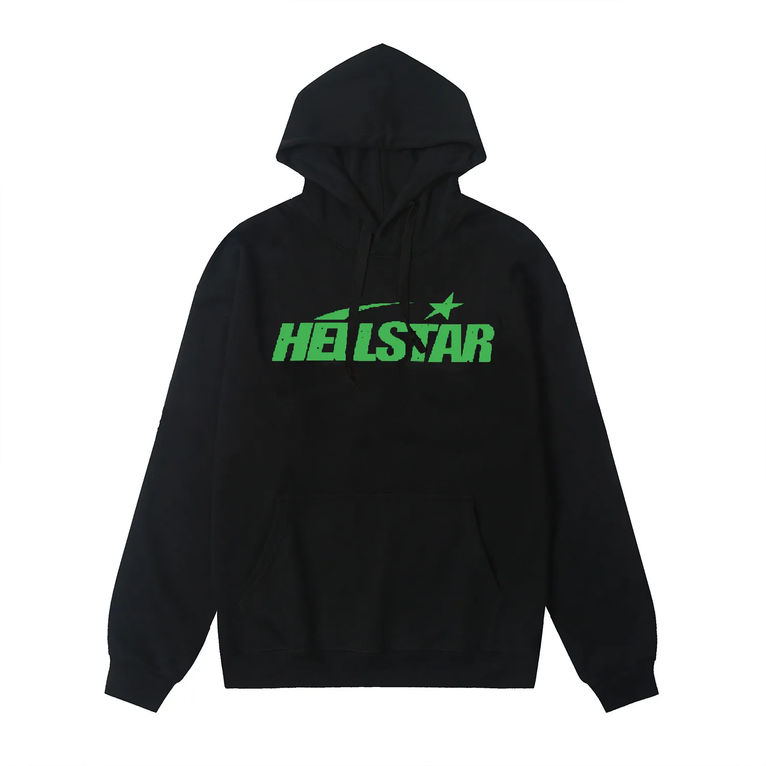 9913# P196 Ins American hip-hop trendy brand hellstar letter printed high street loose hooded pullover sweatshirt for men and women Color: Black White Size: S M L XL