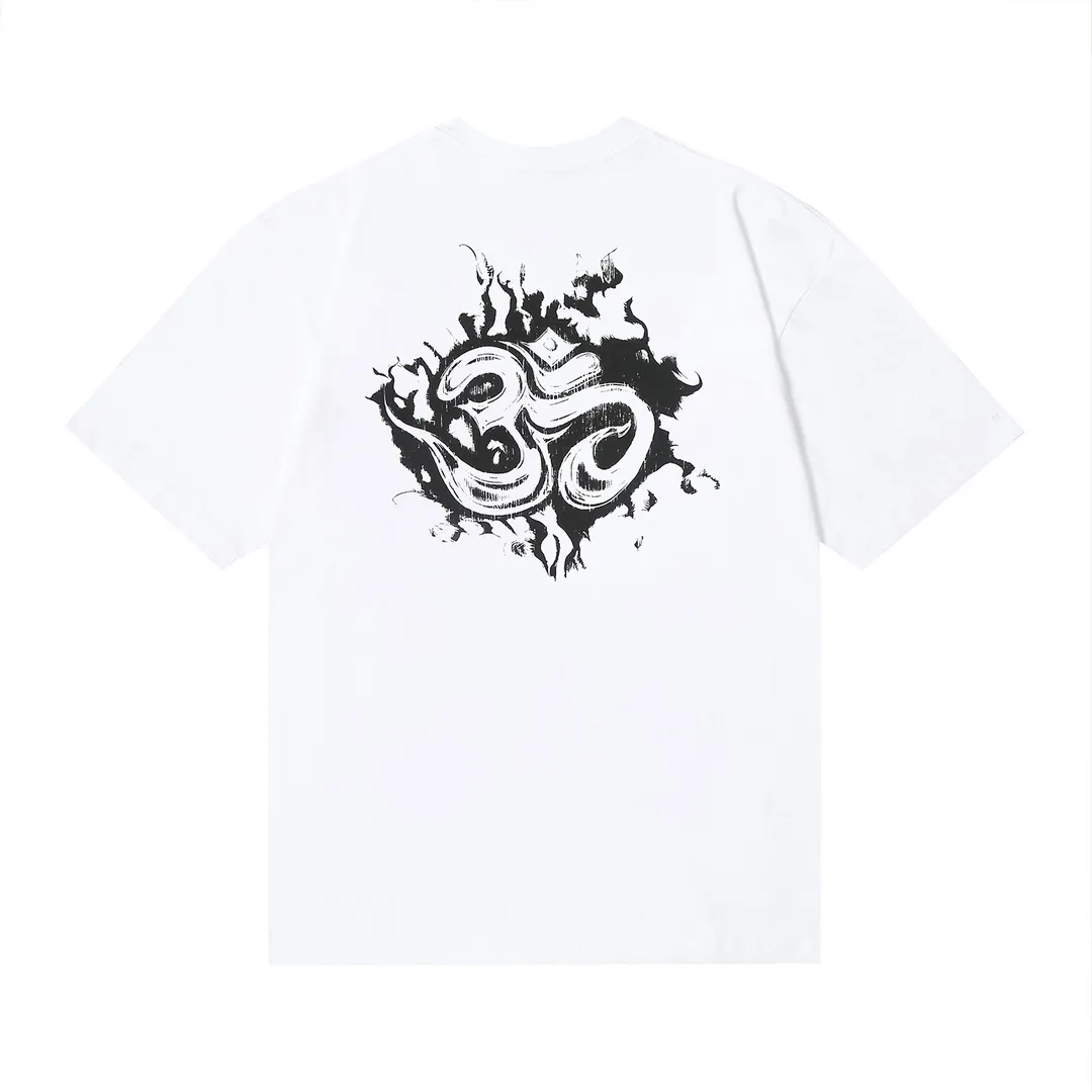 6651# P112 Hellstar American fashion high street pure cotton loose short-sleeved T-shirt Color: White Black Apricot Code Number: S M L XL