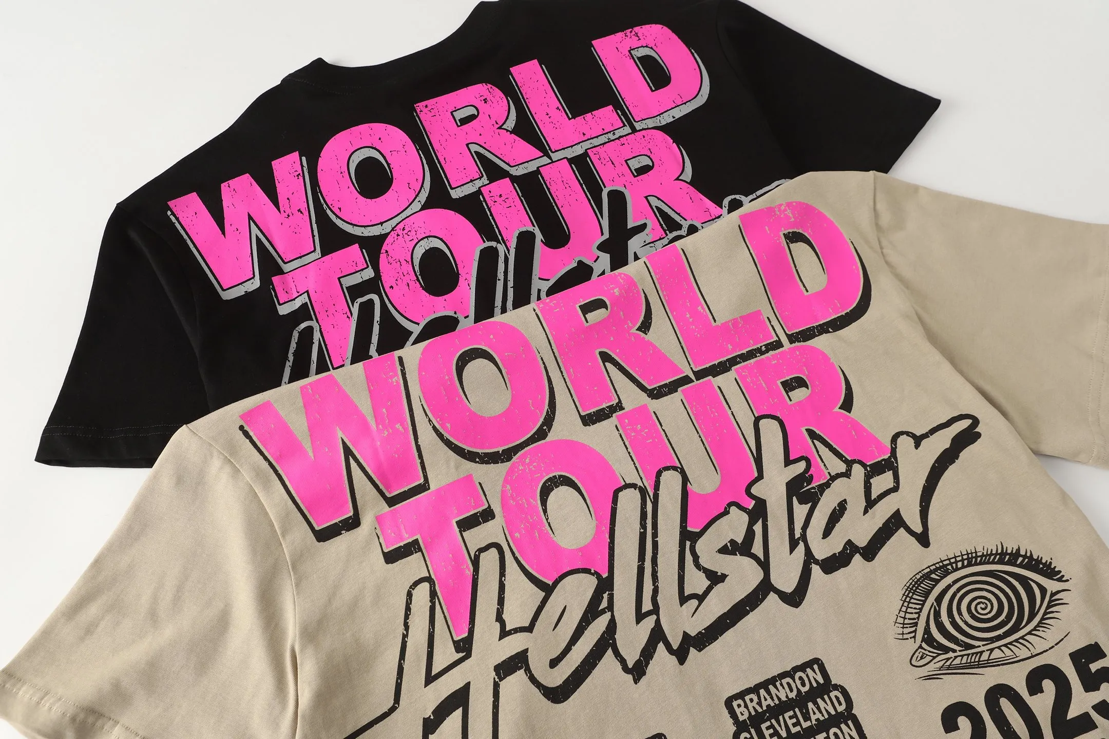 P108 Real-stock Hellstar Cross-border European and American style, street brand pure cotton T-shirt Fabric (fabric): 32 counts of 240g heavy combed double yarn pure cotton Size (size): S-M- L- X L Color (colour): Khaki/Black