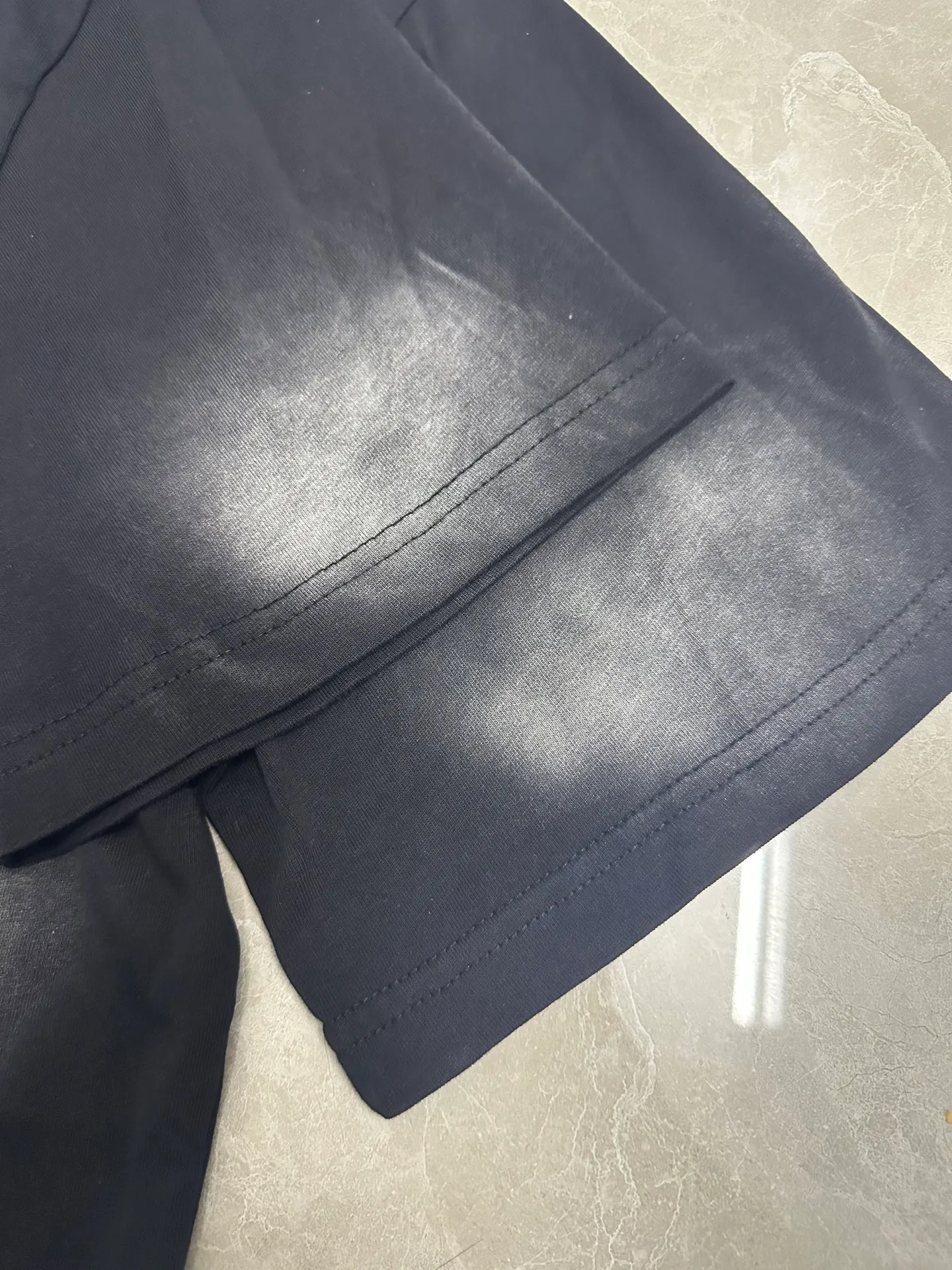 P124 838## Washed black spray Ma Liu I Hellstar Cross-border European and American style street fashion brand pure cotton T-shirt Fabric (fabric): 32 counts 250g washed combed double yarn pure cotton Size (size): S-M- L- X L Color (colour): Washed black (spray Ma Liu)