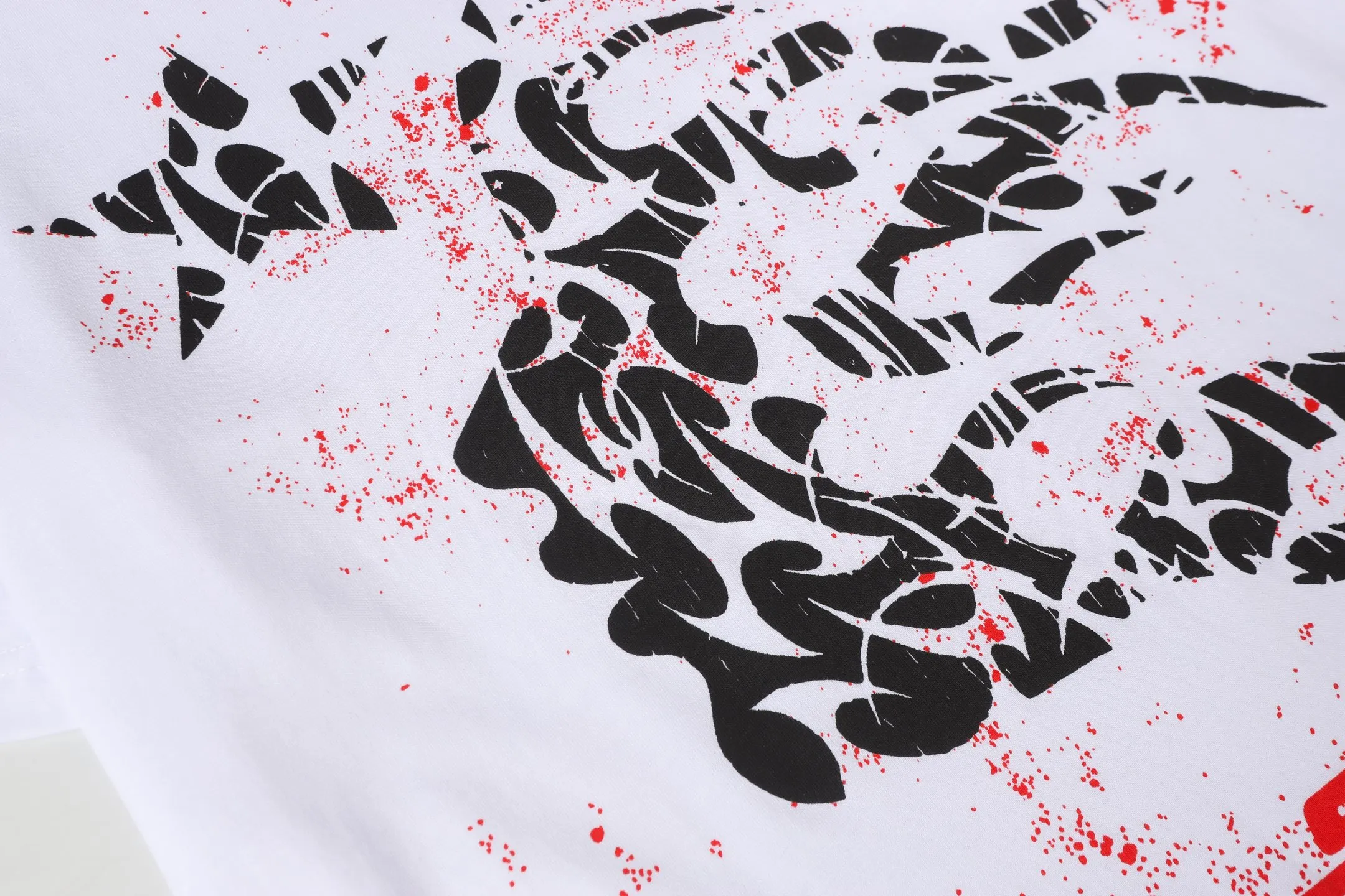 P108 Real-stock Hellstar Cross-border European and American style, street fashion brand pure cotton T-shirt Fabric (fabric): 32 pieces of 240g heavy combed double yarn pure cotton Size (size): S-M- L- X L Color (colour): white-red white-green 👉