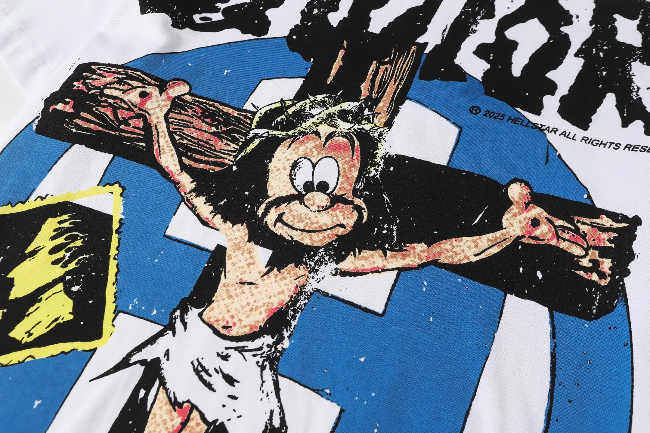 P108 Real-stock Hellstar Cross-border European and American style, street fashion brand pure cotton T-shirt Fabric (fabric): 32 pieces of 240g heavy combed double yarn pure cotton Size (size): S-M- L- X L Color (colour): white
