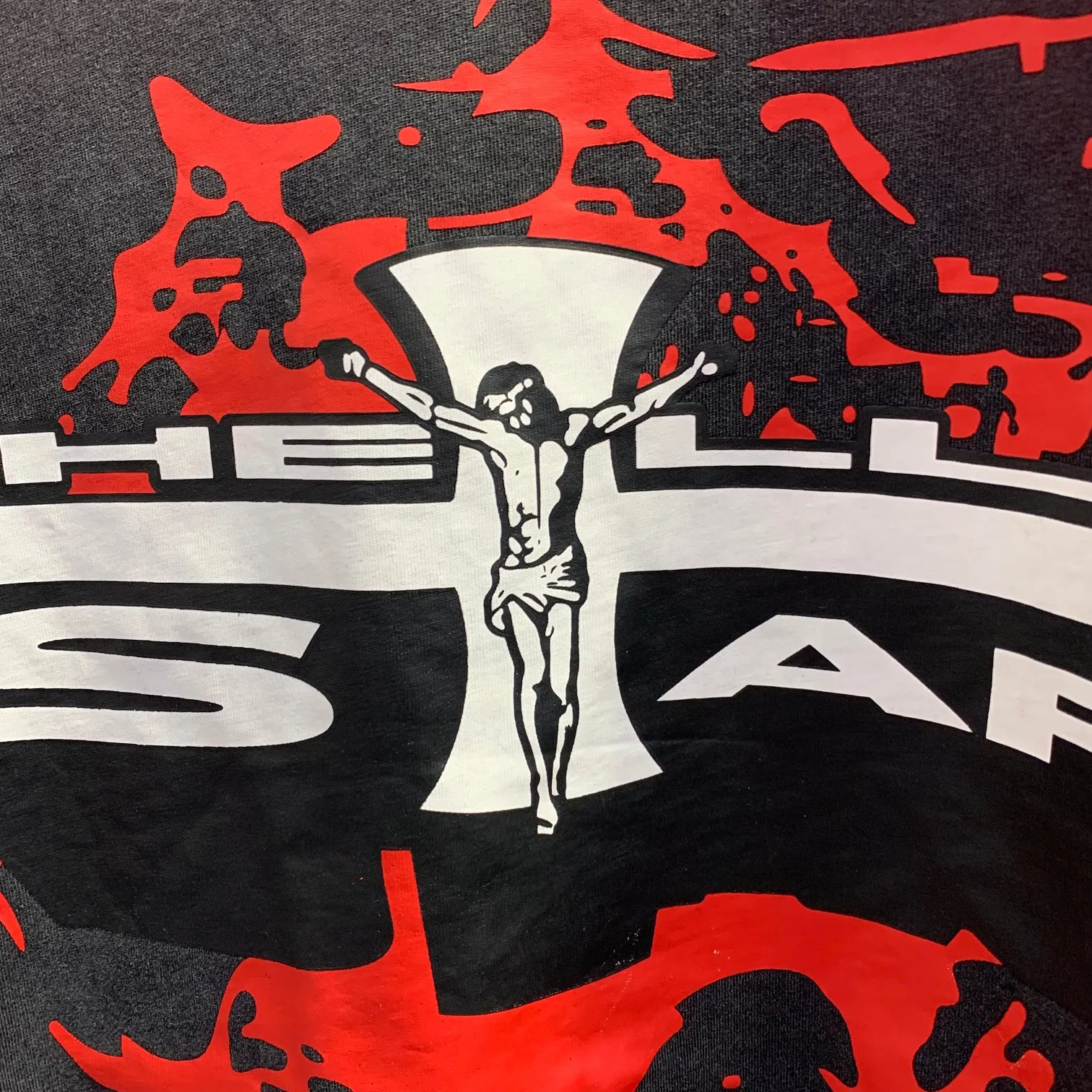 P126 Hellstar Studios Classic Logo Short Sleeve Tee Shirt Washed Black Short Sleeve T-shirt The new hot beauty trend Hellstar!  Standard beauty and trendy workmanship, original customization (fabric, pattern, printing, hang tag, main mark, etc.), exaggerated style, explosive style, dare to break through tradition, bring adventurous new fashion experience!  YoungBoy, the most popular rapper in the youth circle, has shot a lot of models for him, and celebrities such as Dababy and Swae Lee frequently get dressed!  color: Vintage Black (washed black) size: S, M, L, XL
