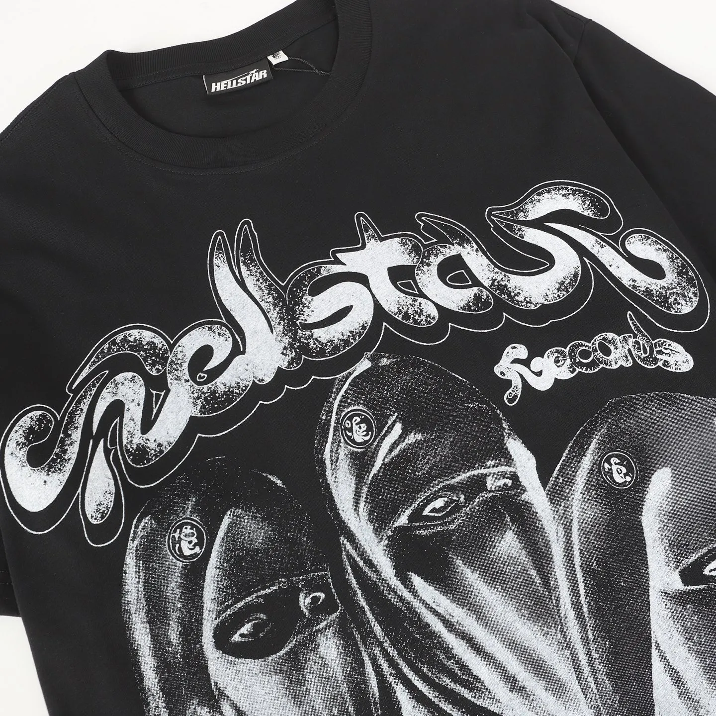 P108 Real-stock Hellstar Cross-border European and American style, street fashion brand pure cotton T-shirt Fabric (fabric): 32 pieces of 240g heavy combed double yarn pure cotton Size (size): S-M- L- X L Color (colour): black