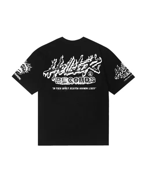 6828# P116 Hellstar American fashion high street pure cotton loose short-sleeved T-shirt Color: White Black Size: S M L XL