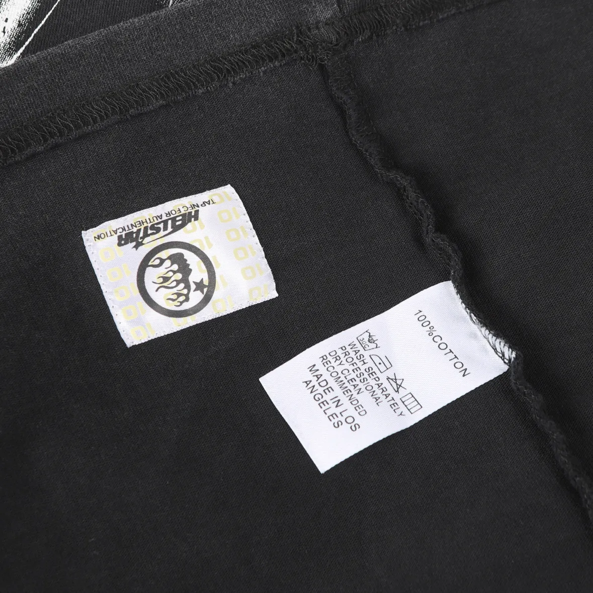 P124 Hellstar Hellstar Cross-border European and American style street fashion brand pure cotton T-shirt Fabric (fabric): 32 counts 250g washed combed double yarn pure cotton Size (size): S-M- L- X L Color (colour): Washed black (spray Ma Liu)