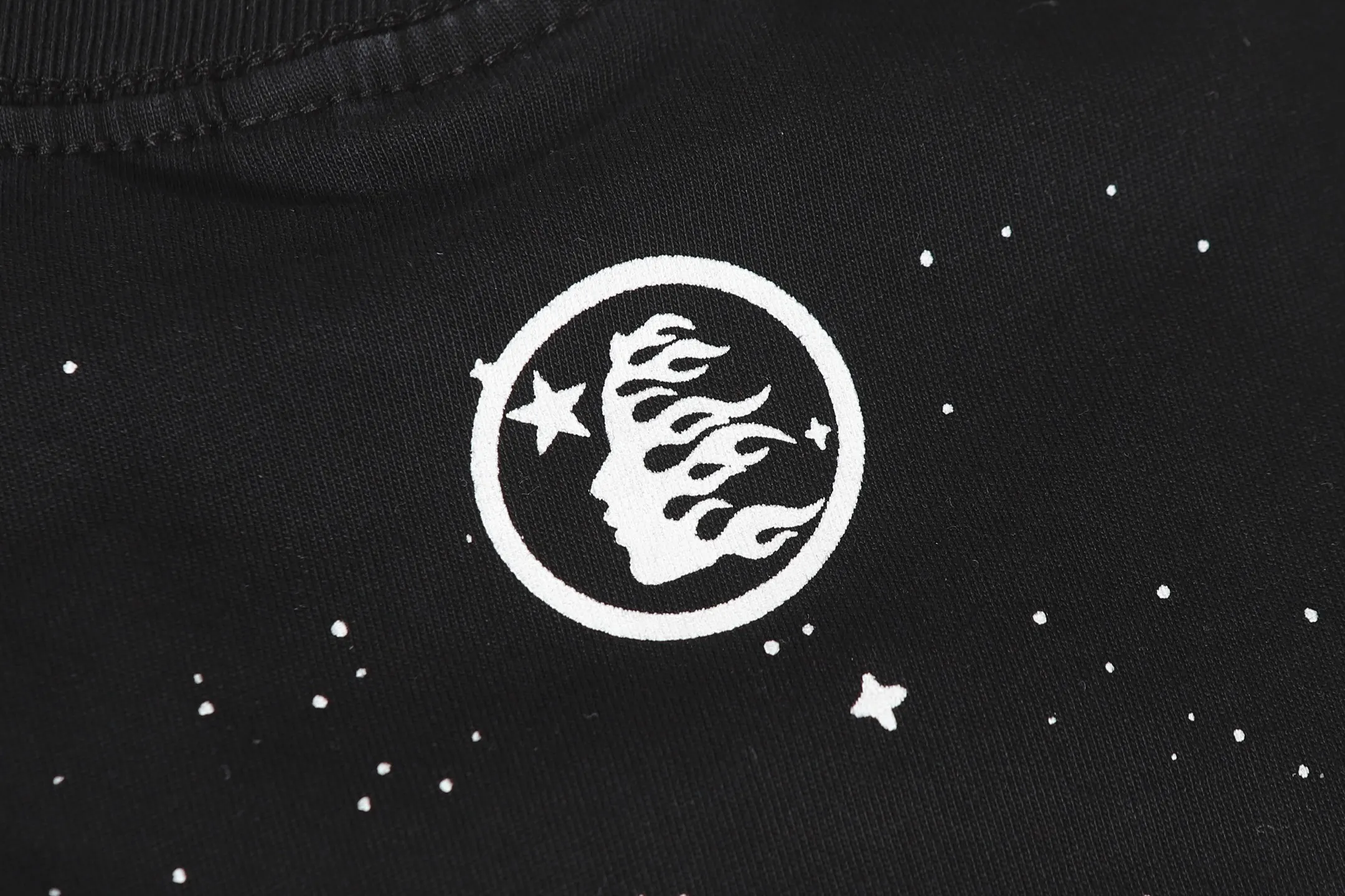 P124 Real stock Hellstar Cross-border European and American style street brand pure cotton T-shirt Fabric (fabric): 32 pieces of 250g washed combed double yarn pure cotton Size (size): S-M- L-