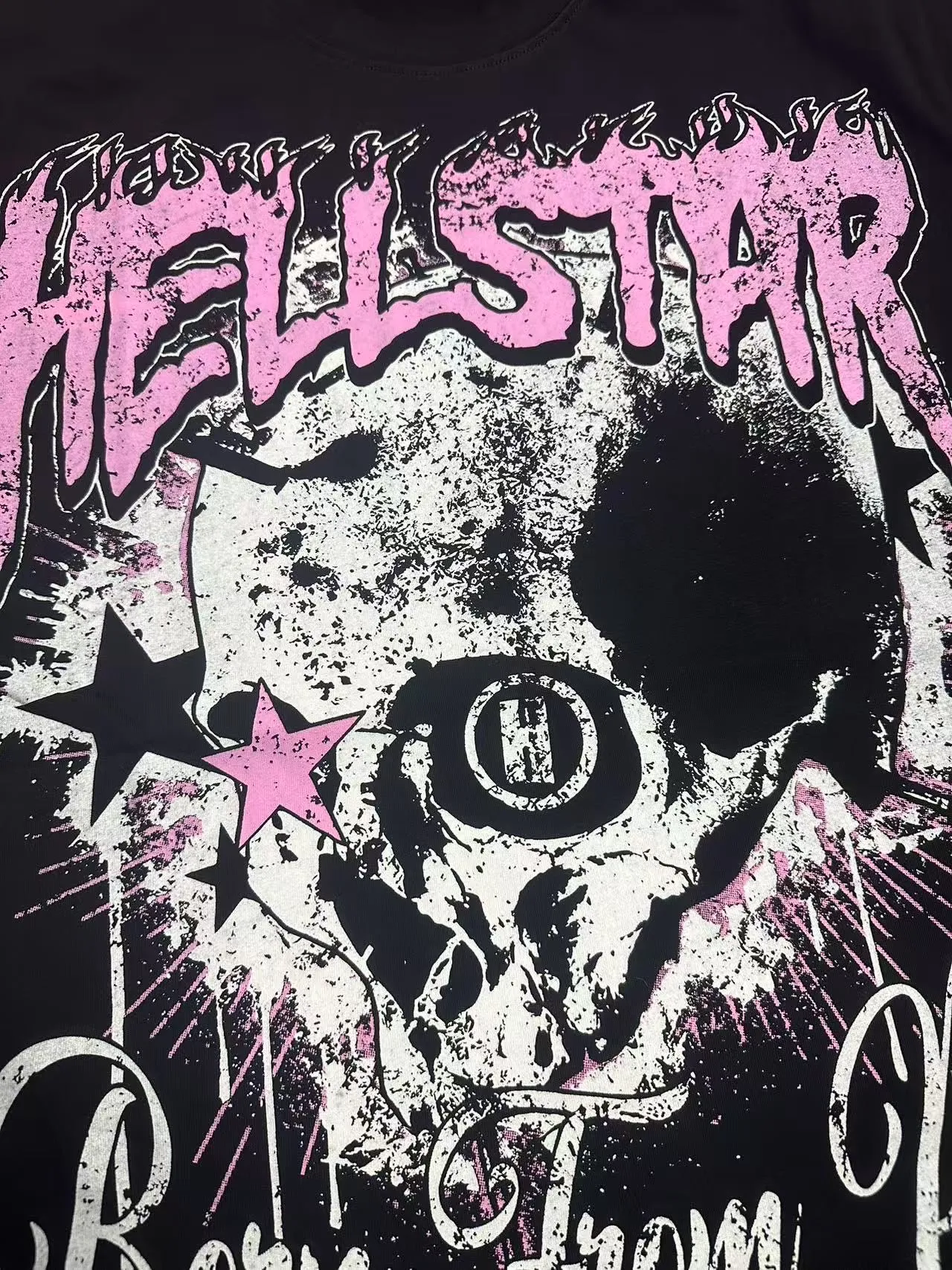 P108 Real-stock Hellstar Cross-border European and American style, street fashion brand pure cotton T-shirt Fabric (fabric): 32 pieces of 240g heavy combed double yarn pure cotton Size (size): S-M- L- X L Color (colour): black