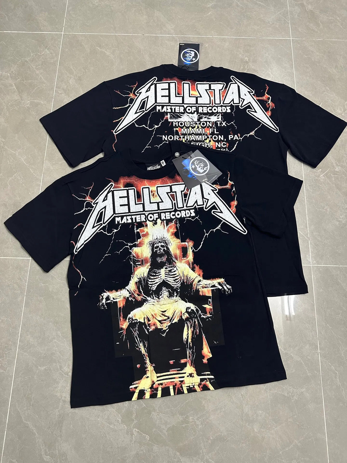 P108 782# black｜ Real stock Hellstar Cross-border European and American style, street fashion brand pure cotton T-shirt Fabric (fabric): 32 counts of 240g heavy combed double yarn pure cotton Size (size): S-M- L- X L Color (colour): black