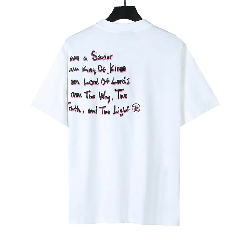 P110 5611# Real shot Hellstar Meichao high street pure cotton loose short-sleeved T-shirt Fabric: 240g 32 count fine cotton double yarn pure cotton Color: White Size: S M L XL