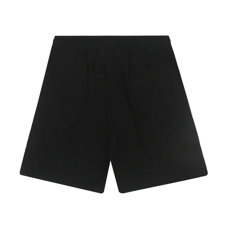 1106# P150 Hellstar pure cotton terry 350g printed casual shorts Color: black floral gray Size: S M L XL