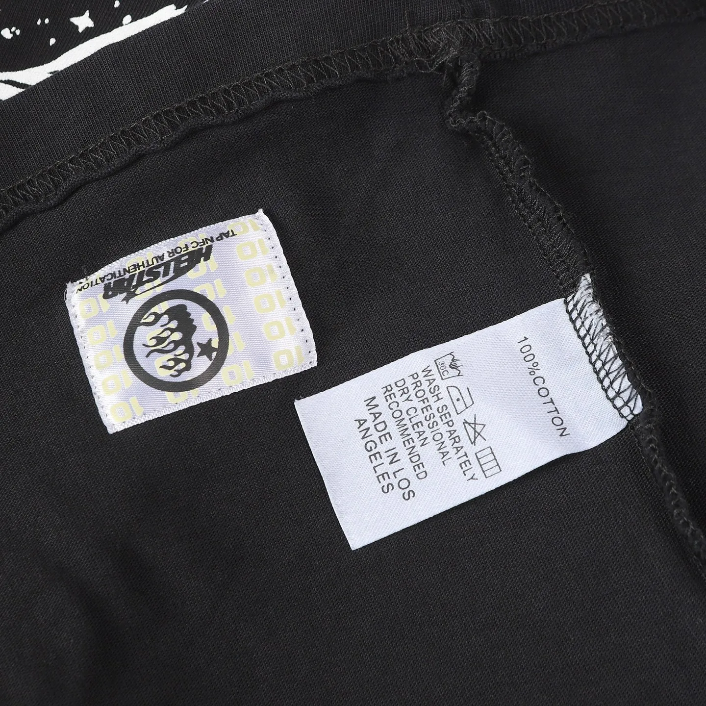 P124 Hellstar Hellstar Cross-border European and American style street fashion brand pure cotton T-shirt Fabric (fabric): 32 counts 250g washed combed double yarn pure cotton Size (size): S-M- L- X L Color (colour): Washed black (spray Ma Liu)