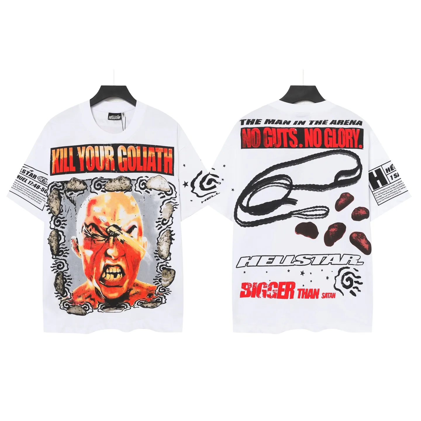 P108 Real-stock Hellstar Cross-border European and American style, street fashion brand pure cotton T-shirt Fabric (fabric): 32 counts of 240g heavy combed double yarn pure cotton Size (size): S-M- L- X L Color (colour): white/black 👉 👉 👉