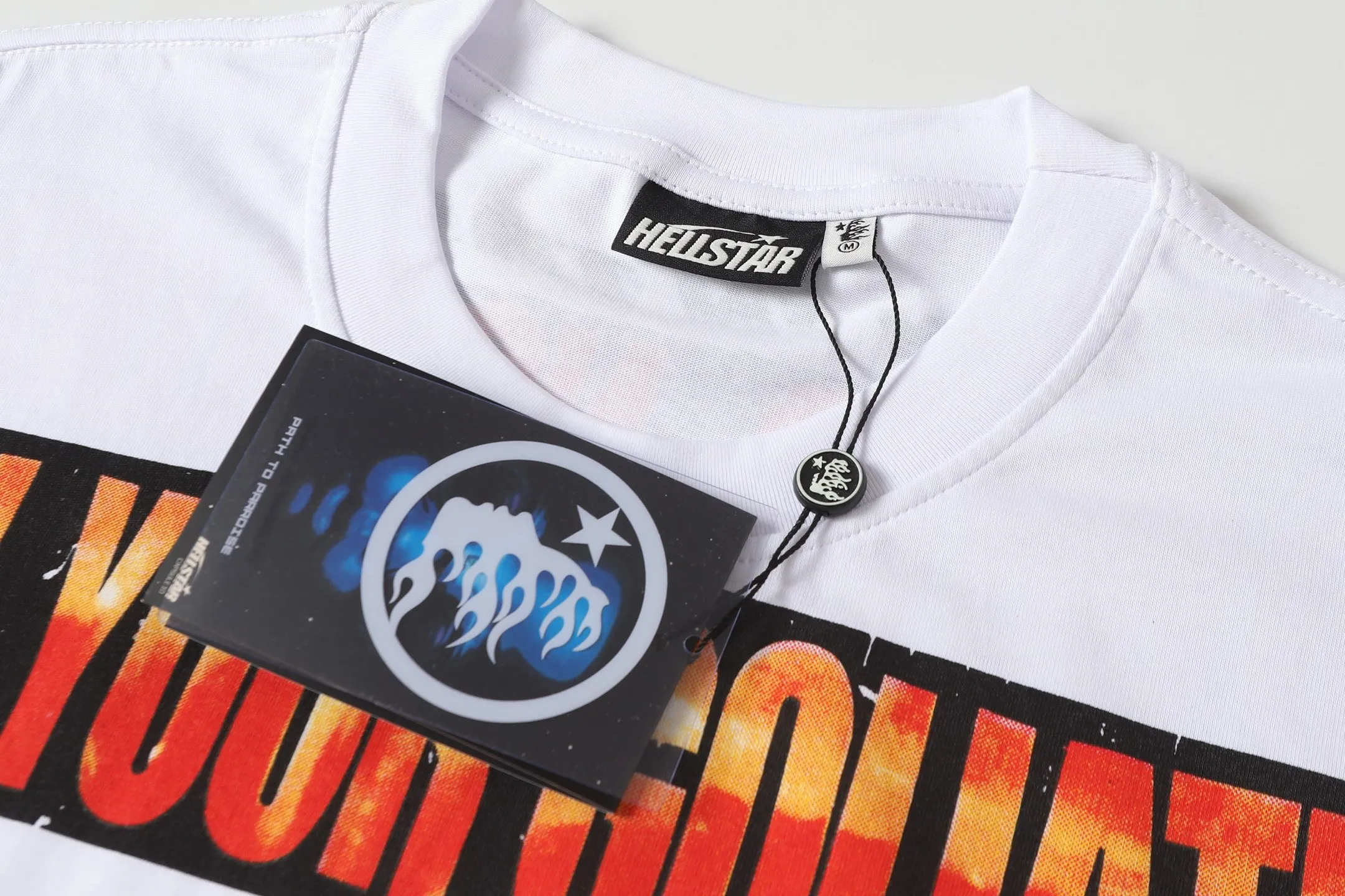 P108 Real-stock Hellstar Cross-border European and American style, street fashion brand pure cotton T-shirt Fabric (fabric): 32 counts of 240g heavy combed double yarn pure cotton Size (size): S-M- L- X L Color (colour): white/black 👉 👉 👉