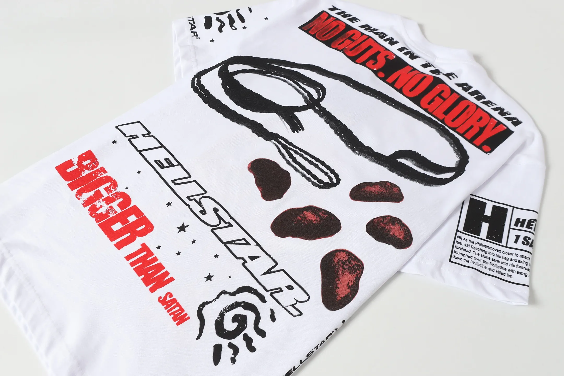 P108 Real-stock Hellstar Cross-border European and American style, street fashion brand pure cotton T-shirt Fabric (fabric): 32 counts of 240g heavy combed double yarn pure cotton Size (size): S-M- L- X L Color (colour): white/black 👉 👉 👉