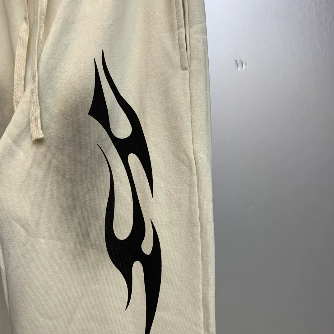 P210 Hellstar Studios washed distressed terry sweatpants color (color): beige Size (size): S, M, L, XL