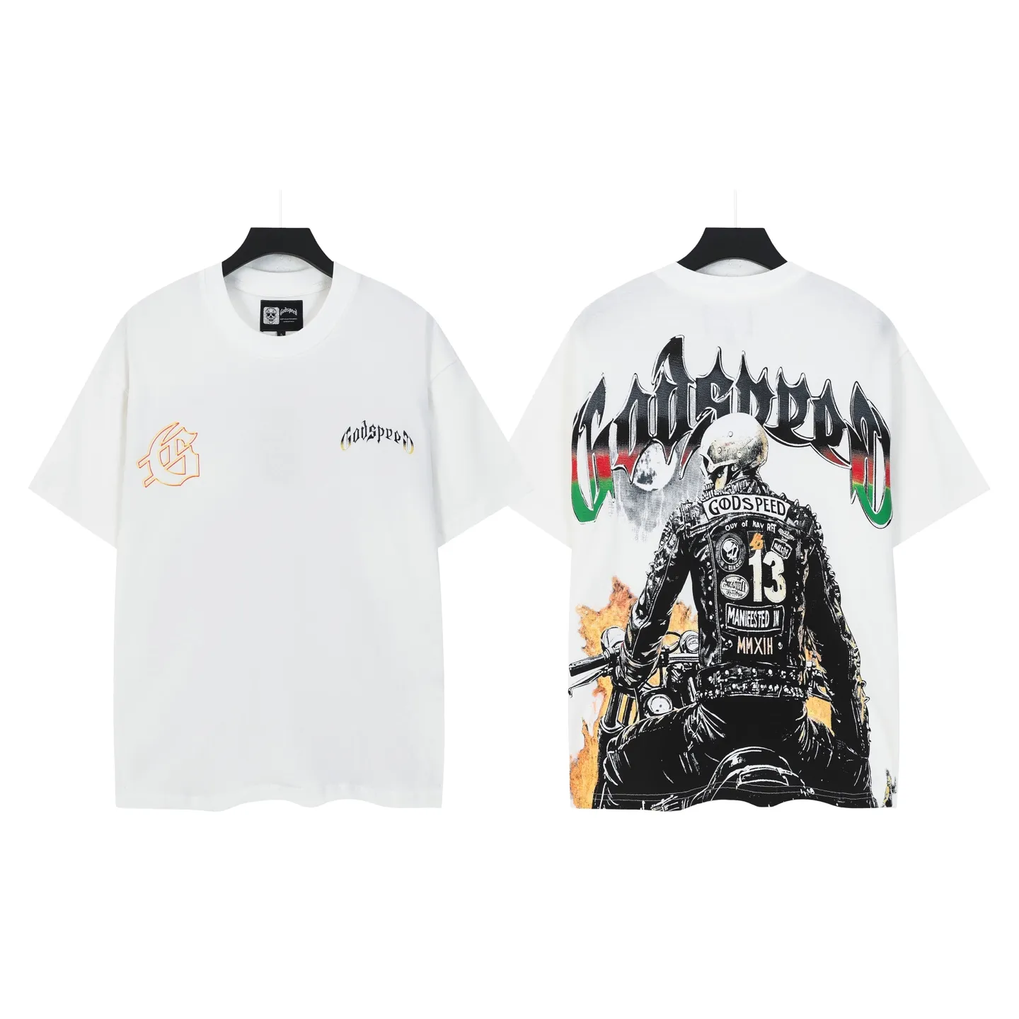 P114 Real-stock Hellstar Cross-border European and American style, street fashion brand pure cotton T-shirt Fabric (fabric): 32 counts of 240g heavy combed double yarn pure cotton Size (size): S-M- L- X L Color (colour): white