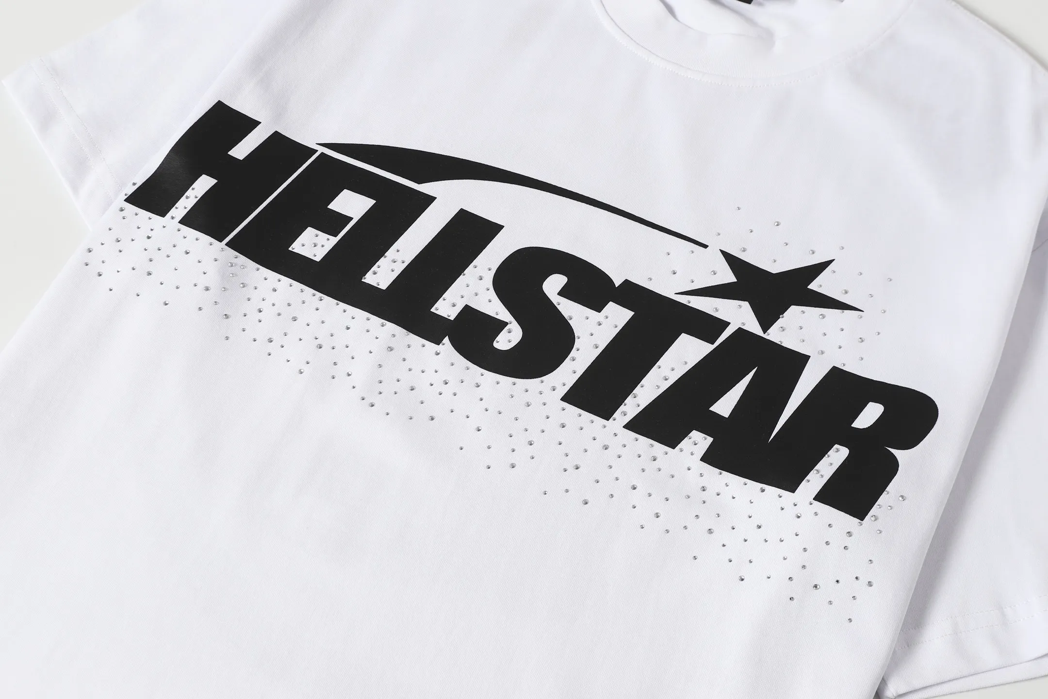 P116 Real stock Hellstar cross-border European and American style, street brand pure cotton T-shirt Fabric (fabric): 32 pieces of 240g heavy combed double yarn pure cotton Size (size): S-M- L- X L Color (colour): white
