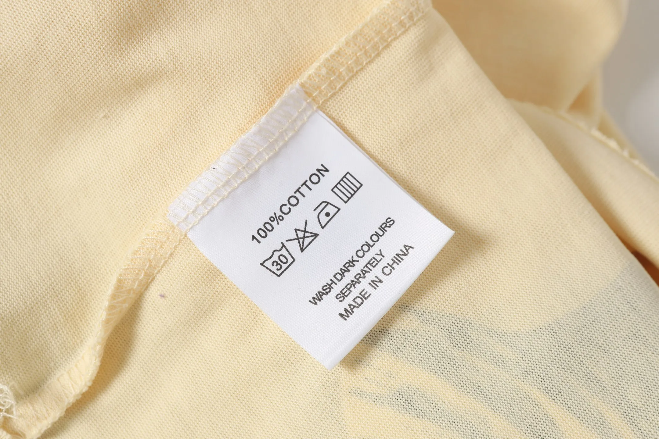 P116 5135#apricot I Real stock Godspeed cross-border American rock and roll street washed retro style short-sleeved T (craft printing) fabric (fabric) 32 counts combed double yarn 240 grams weight code number (size): S-M-L-XL color (colour): apricot