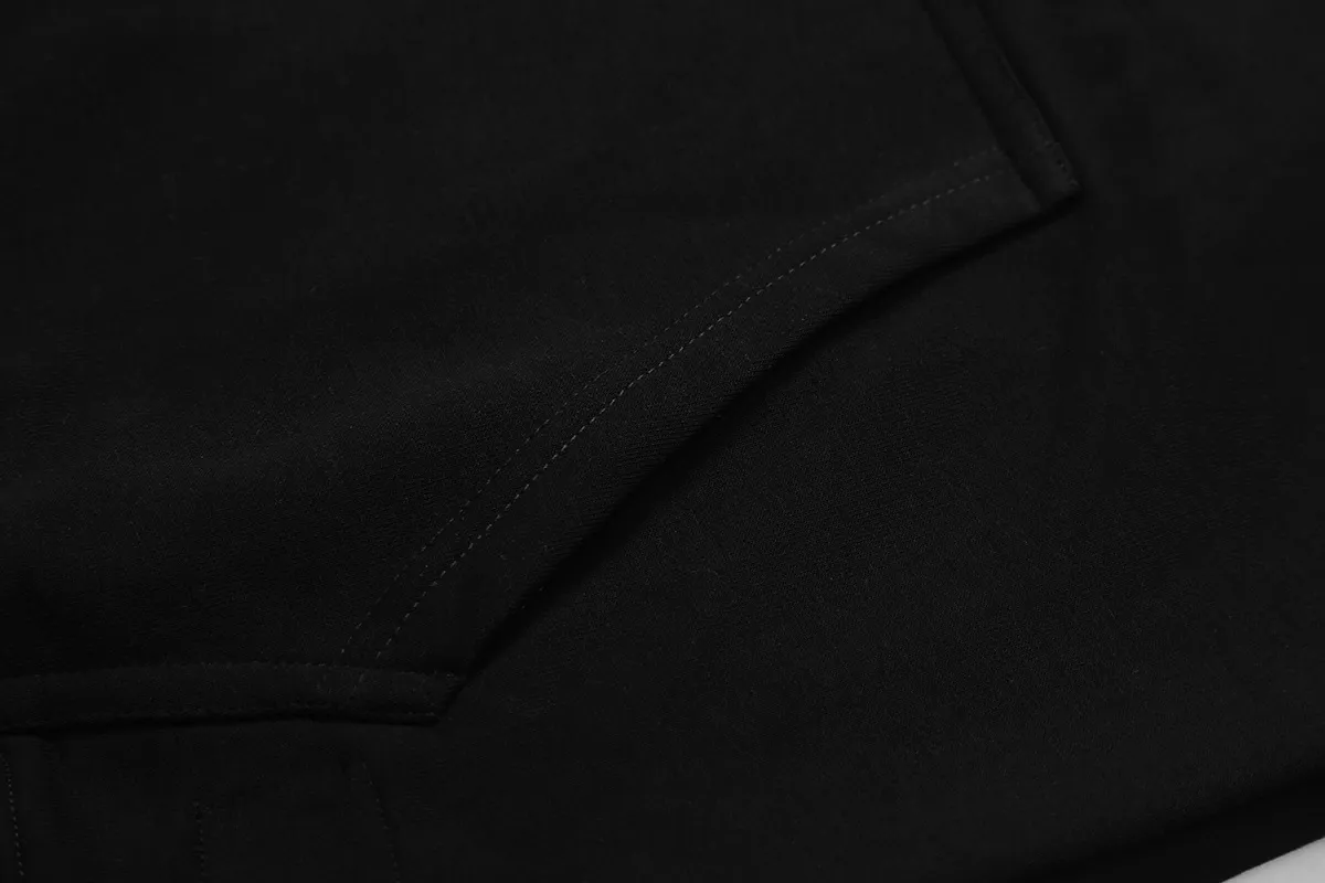9920# P196 Ins American hip-hop trendy brand hellstar letter printed high street loose hooded pullover sweatshirt for men and women Color: Black White Size: S M L XL