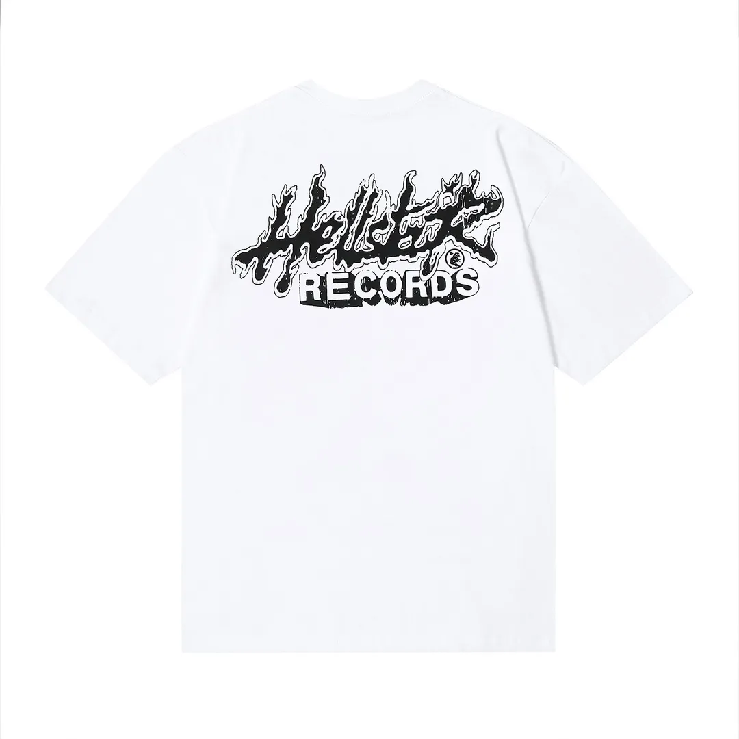 6632# P112 Hellstar American fashion high street pure cotton loose short-sleeved T-shirt Color: White Black Apricot Code Number: S M L XL
