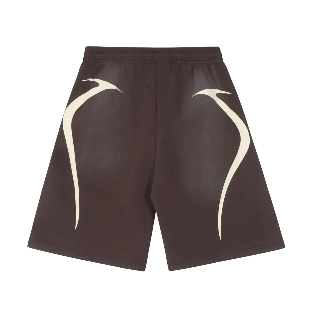 P150 New Brown Hellstar WARM UP SHORTS High Quality Spray Horse Shorts New Hot Beauty Trend Hellstar!  Standard beauty and trendy workmanship, original customization (fabric, pattern, printing, hang tag, main mark, etc.), exaggerated style, explosive style, dare to break through tradition, bring adventurous new fashion experience!   YoungBoy, the most popular rapper in the youth circle, has shot a lot of models for him, and celebrities such as Dababy and Swae Lee frequently get dressed!  Color: WHITE, RED, GREEN, Darkest Navy, BLACK, Brown Size: S, M, L, XL