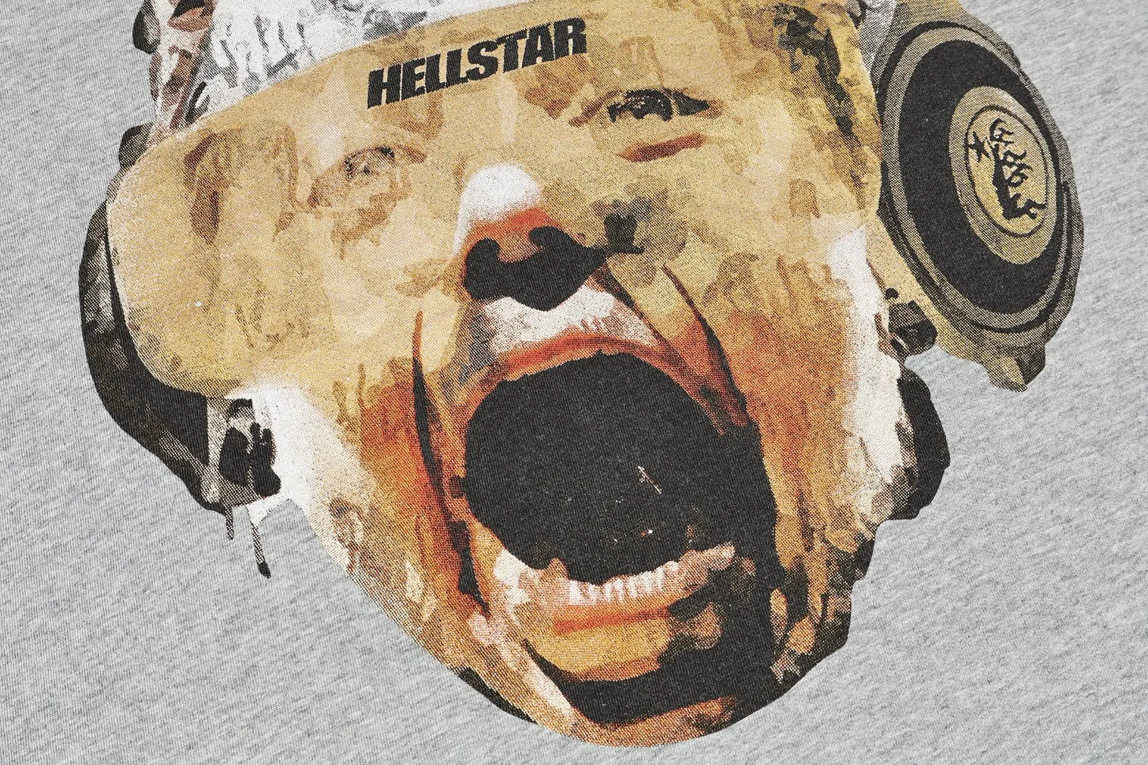 P124 Real-stock high-definition Hellstar Cross-border European and American style street brand pure cotton T-shirt Fabric (fabric): 32 pieces of 250g washed combed double yarn pure cotton Size (size): S-M- L- X L Color (colour): Washed black 👉